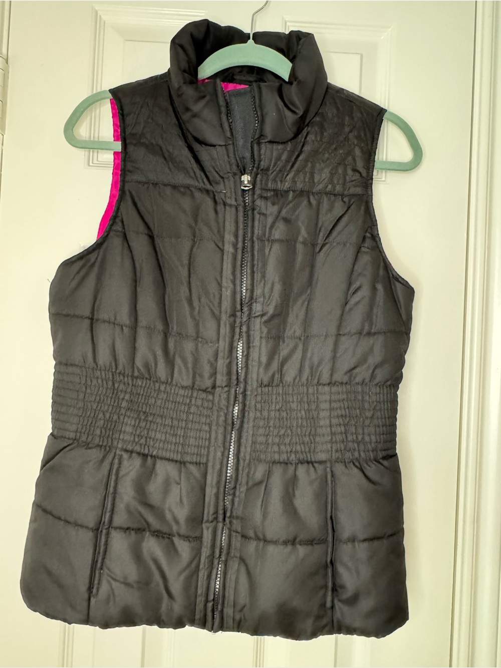 Outer Edge Black Jacket with Bright Pink Interior